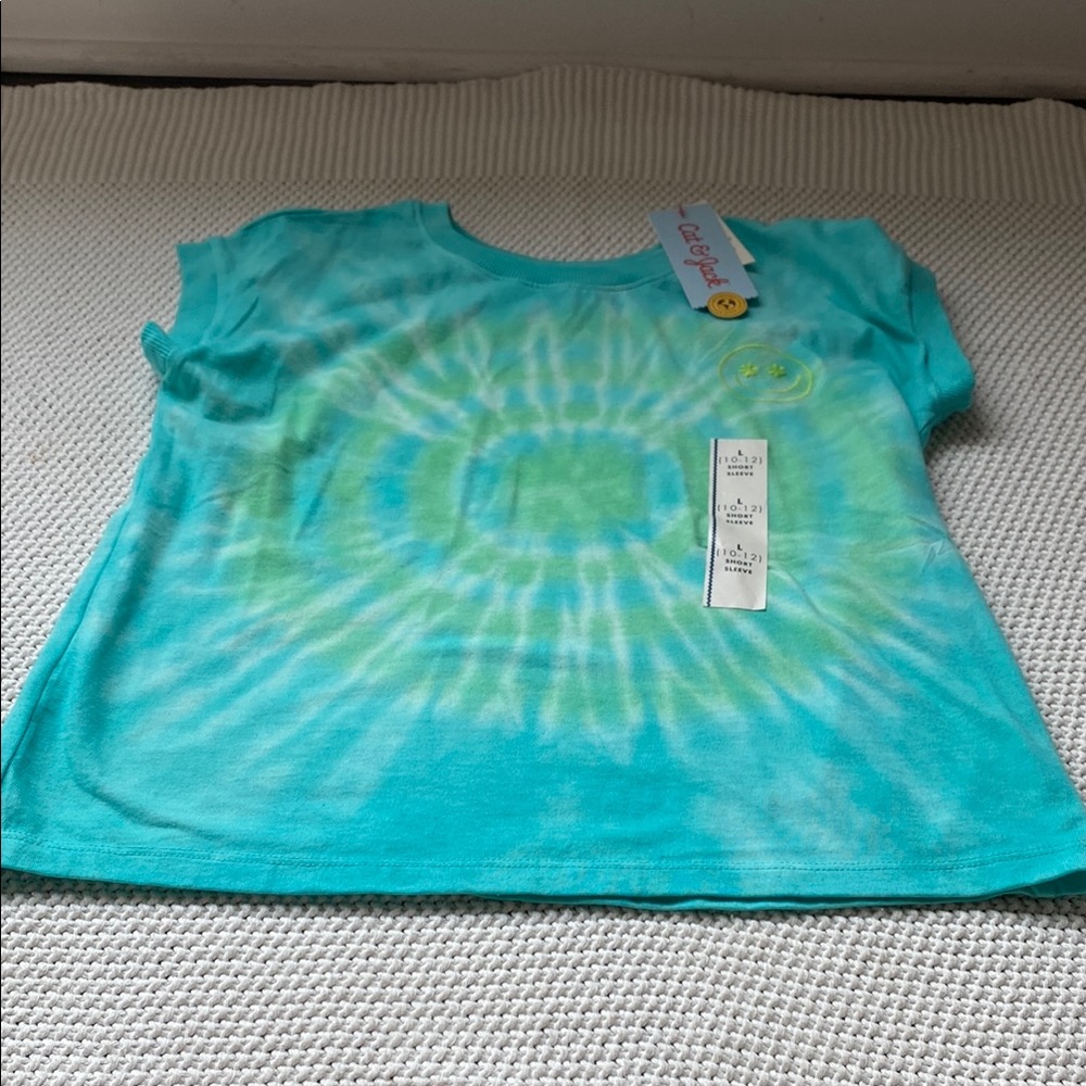 Tie-Dye Blue and Green T-Shirt